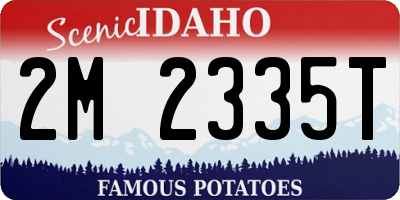ID license plate 2M2335T