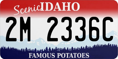 ID license plate 2M2336C