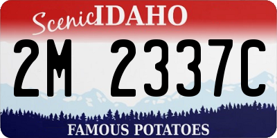 ID license plate 2M2337C