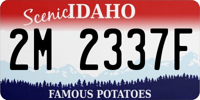 ID license plate 2M2337F