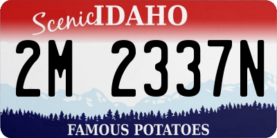 ID license plate 2M2337N