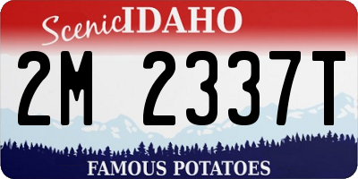 ID license plate 2M2337T