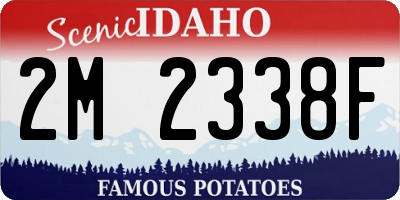 ID license plate 2M2338F