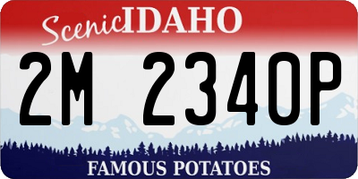 ID license plate 2M2340P