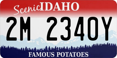 ID license plate 2M2340Y
