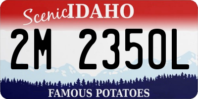 ID license plate 2M2350L
