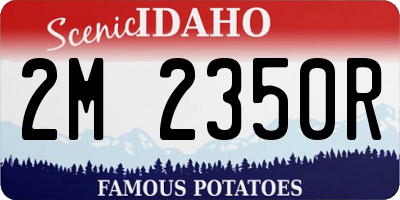 ID license plate 2M2350R