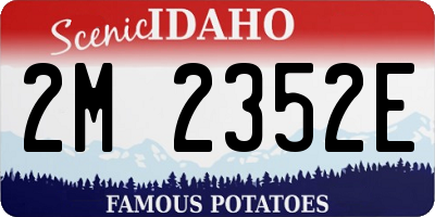 ID license plate 2M2352E