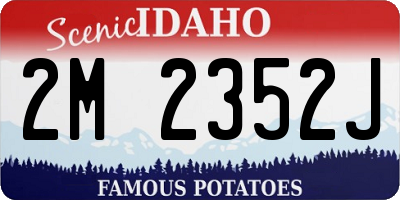 ID license plate 2M2352J