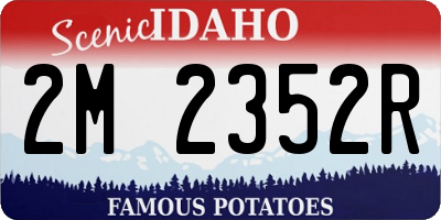 ID license plate 2M2352R