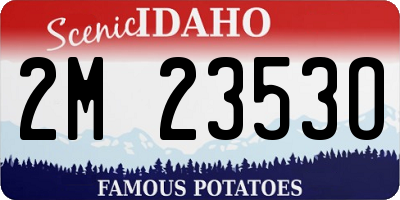 ID license plate 2M2353O