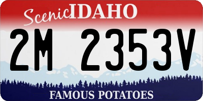 ID license plate 2M2353V