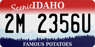 ID license plate 2M2356U