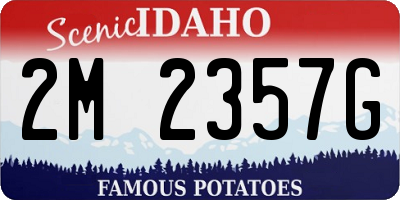 ID license plate 2M2357G