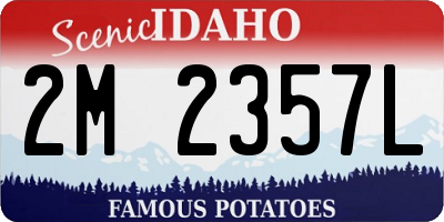 ID license plate 2M2357L