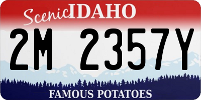 ID license plate 2M2357Y