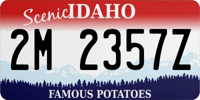 ID license plate 2M2357Z