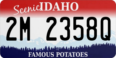 ID license plate 2M2358Q