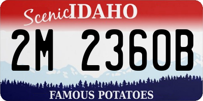 ID license plate 2M2360B