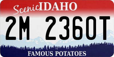 ID license plate 2M2360T