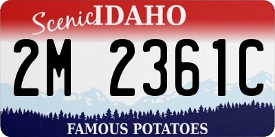 ID license plate 2M2361C