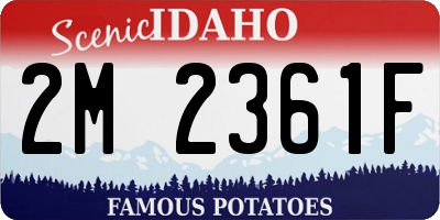 ID license plate 2M2361F