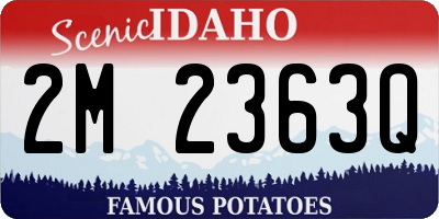 ID license plate 2M2363Q