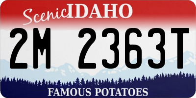 ID license plate 2M2363T