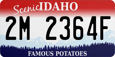 ID license plate 2M2364F
