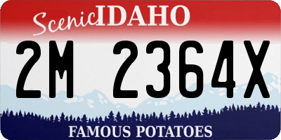 ID license plate 2M2364X