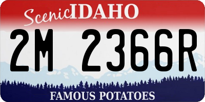 ID license plate 2M2366R