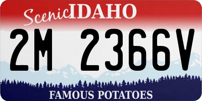 ID license plate 2M2366V