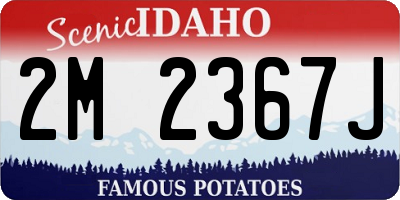 ID license plate 2M2367J