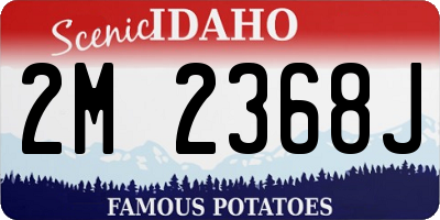ID license plate 2M2368J