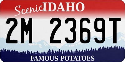 ID license plate 2M2369T