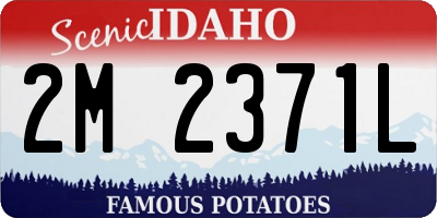 ID license plate 2M2371L