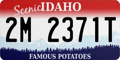 ID license plate 2M2371T