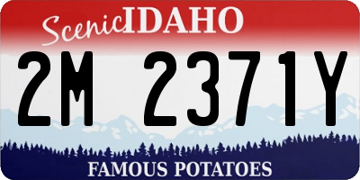 ID license plate 2M2371Y