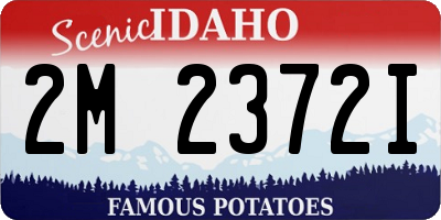 ID license plate 2M2372I