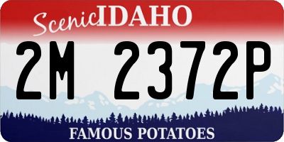 ID license plate 2M2372P