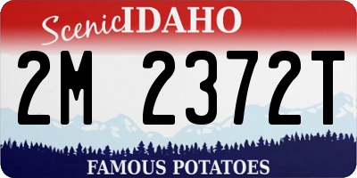 ID license plate 2M2372T