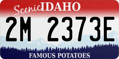 ID license plate 2M2373E