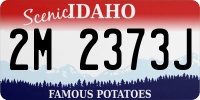 ID license plate 2M2373J