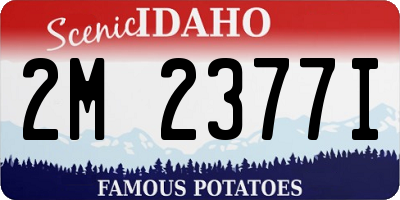ID license plate 2M2377I