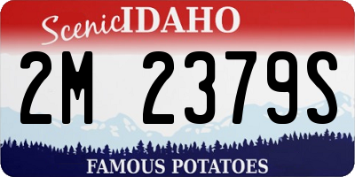 ID license plate 2M2379S