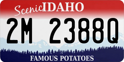 ID license plate 2M2388Q