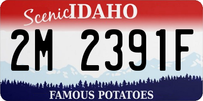 ID license plate 2M2391F