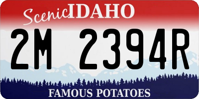 ID license plate 2M2394R