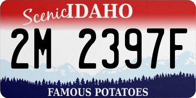 ID license plate 2M2397F