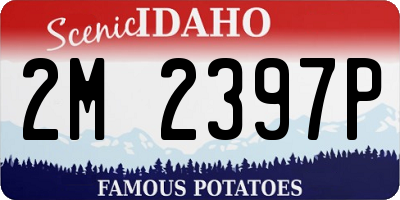 ID license plate 2M2397P